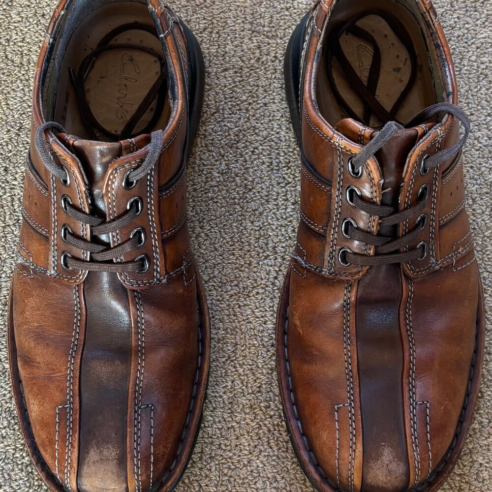 Clark brown casual/dress shoes